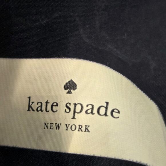 Kate Spade Black Quilted Backpack Gold Tone Hardware Designer Luxury Preppy - Picture 5 of 11